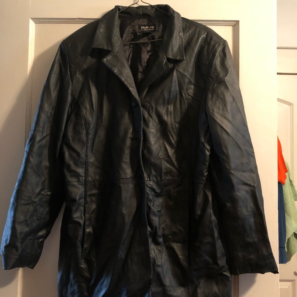 Women’s Leather Blazer